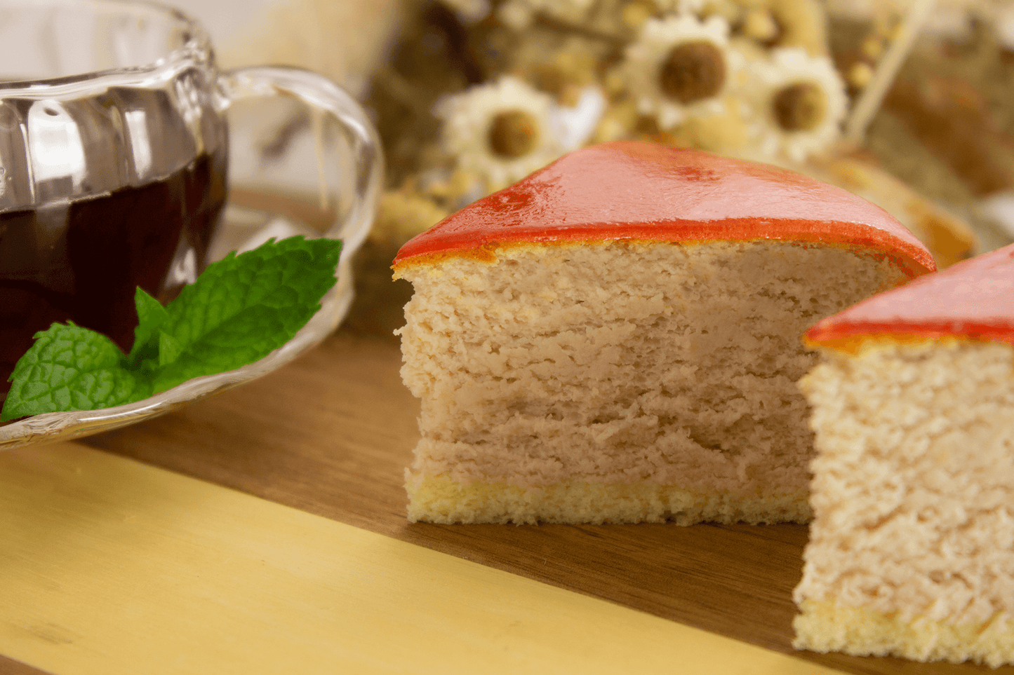 苺スフレチーズケーキ