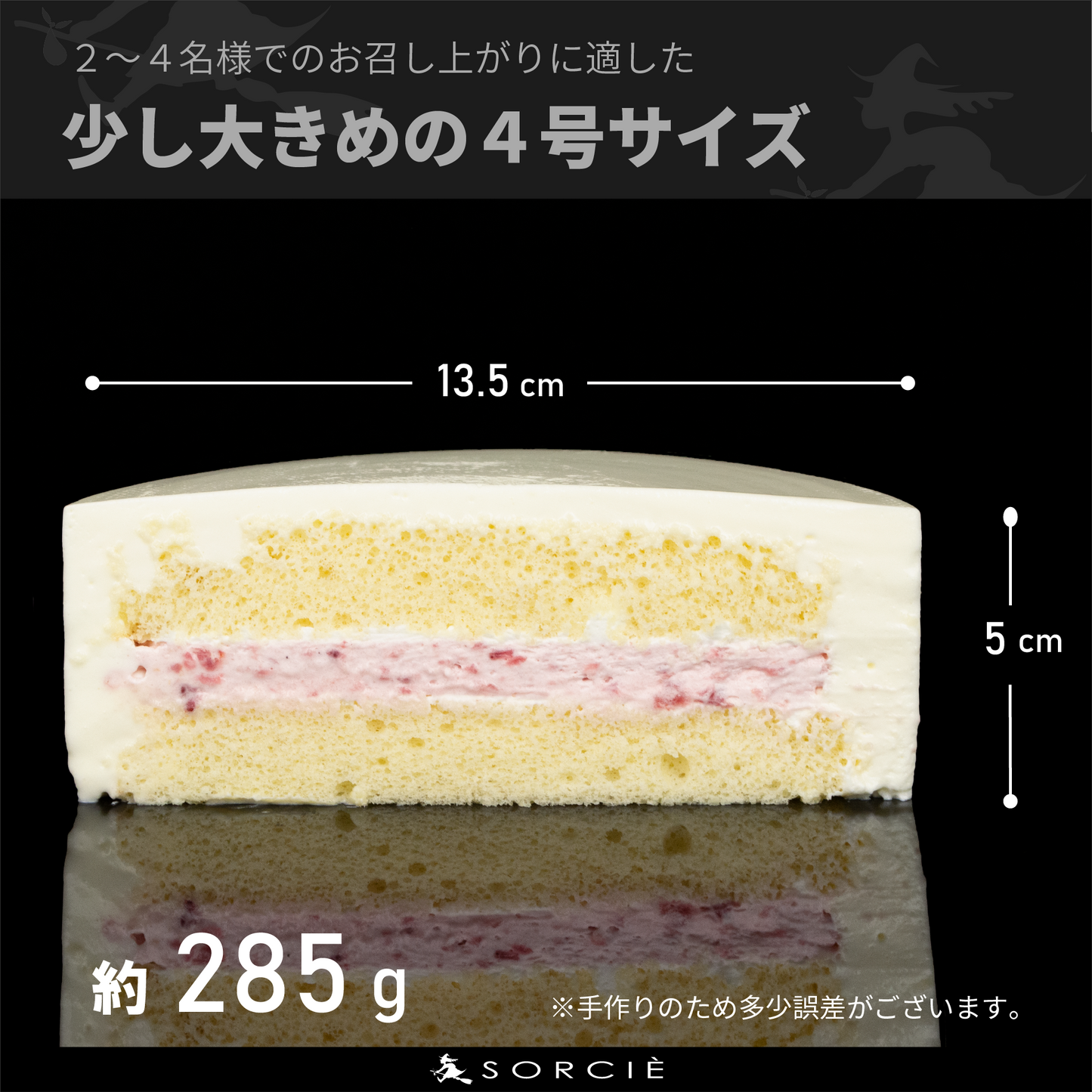 デコるだケーキ 4号 直径13.5cm 2~4人分