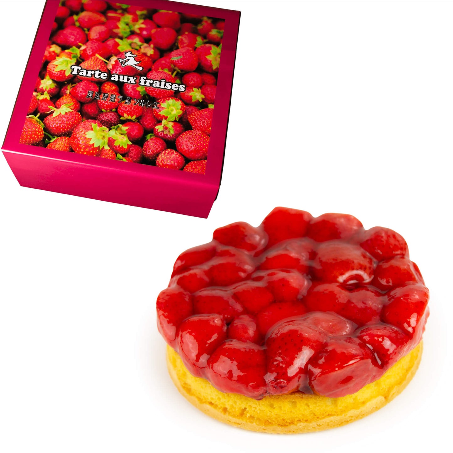 苺のコンポートタルトケーキ