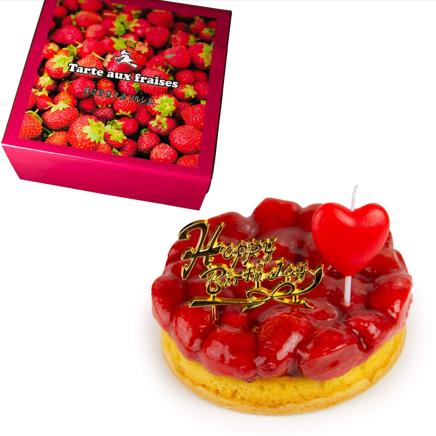 苺のコンポートタルトケーキ
