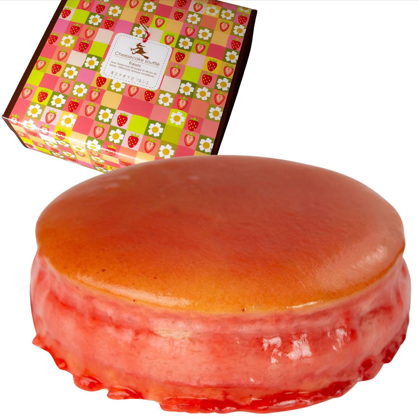 苺スフレチーズケーキ