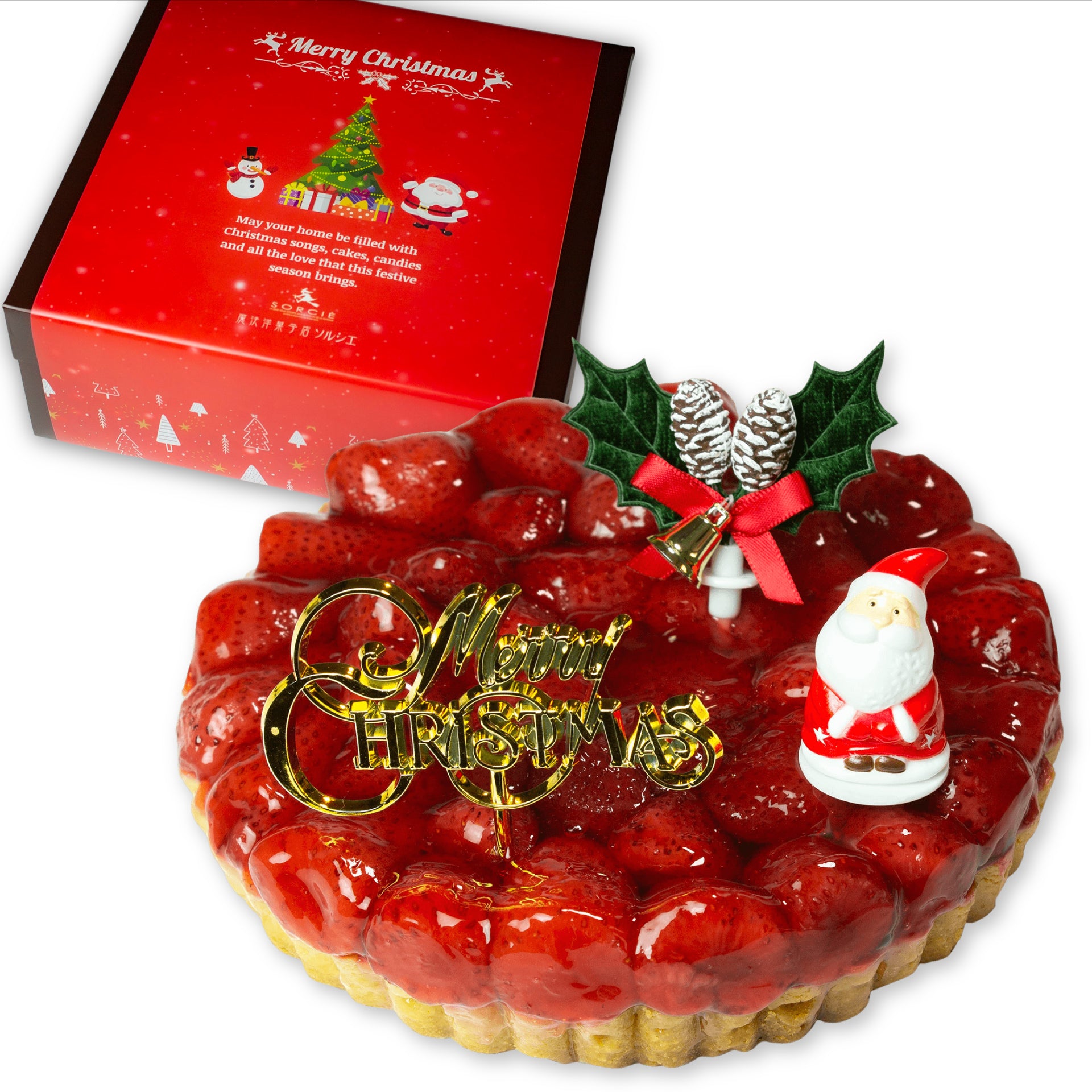 宅配】クリスマスケーキ 2023 苺のコンポートタルトケーキ – 魔法 