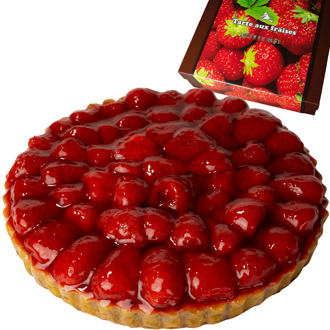 苺のコンポートタルトケーキ