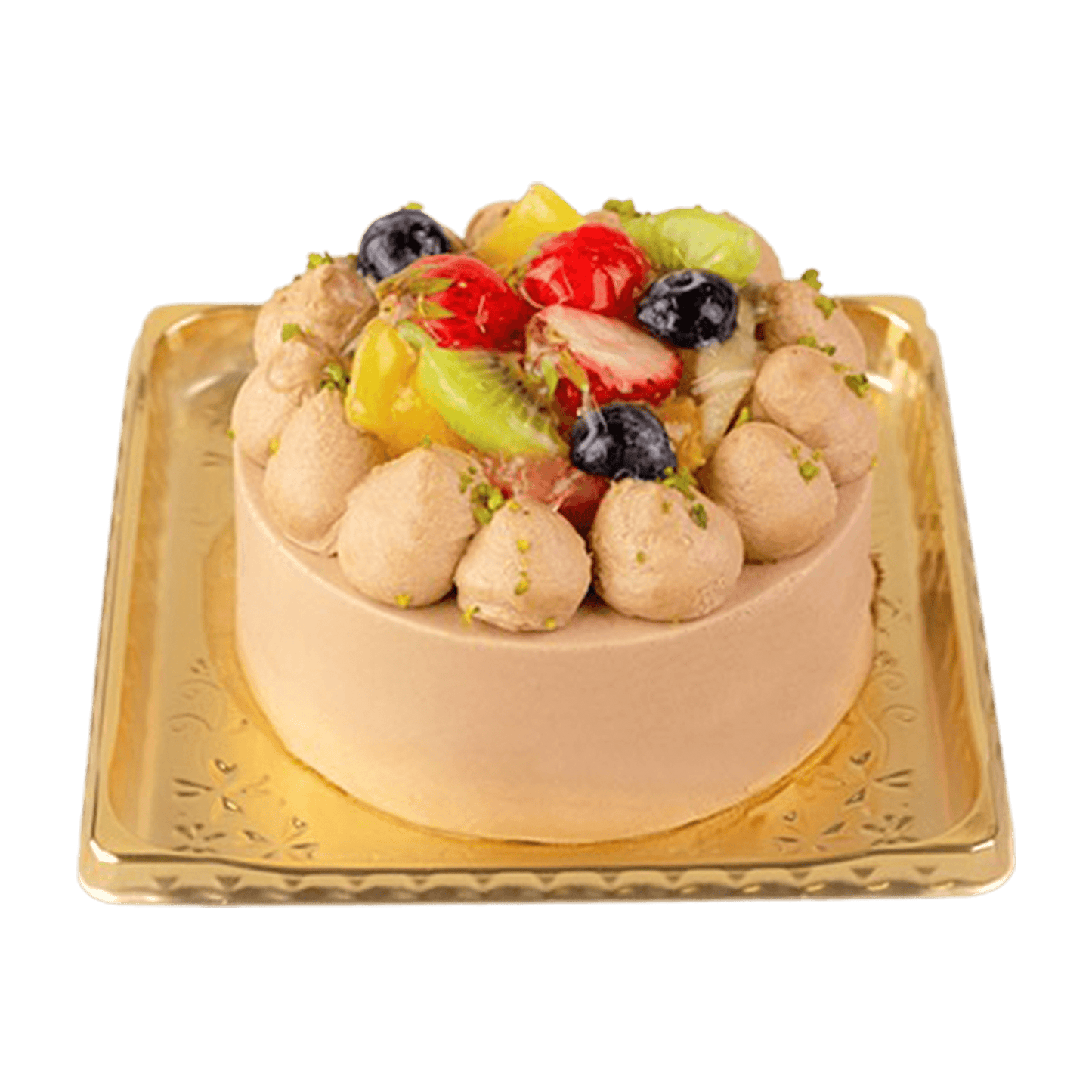 【店舗予約ケーキ】チョコクリームフルーツデコレーション（ホールケーキ お誕生日ケーキ ショートケーキ）SOT-D003 - 魔法洋菓子店ソルシエWEBストア