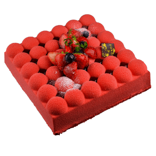 【店舗予約ケーキ】ポコポコ苺(苺のムースクリーム)SOT-D010 - 魔法洋菓子店ソルシエWEBストア