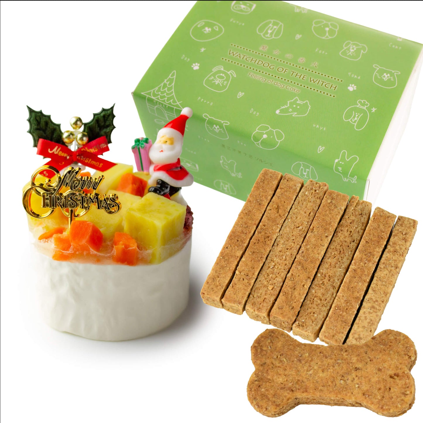 犬用クリームケーキ（ボーンクッキー4枚付）
