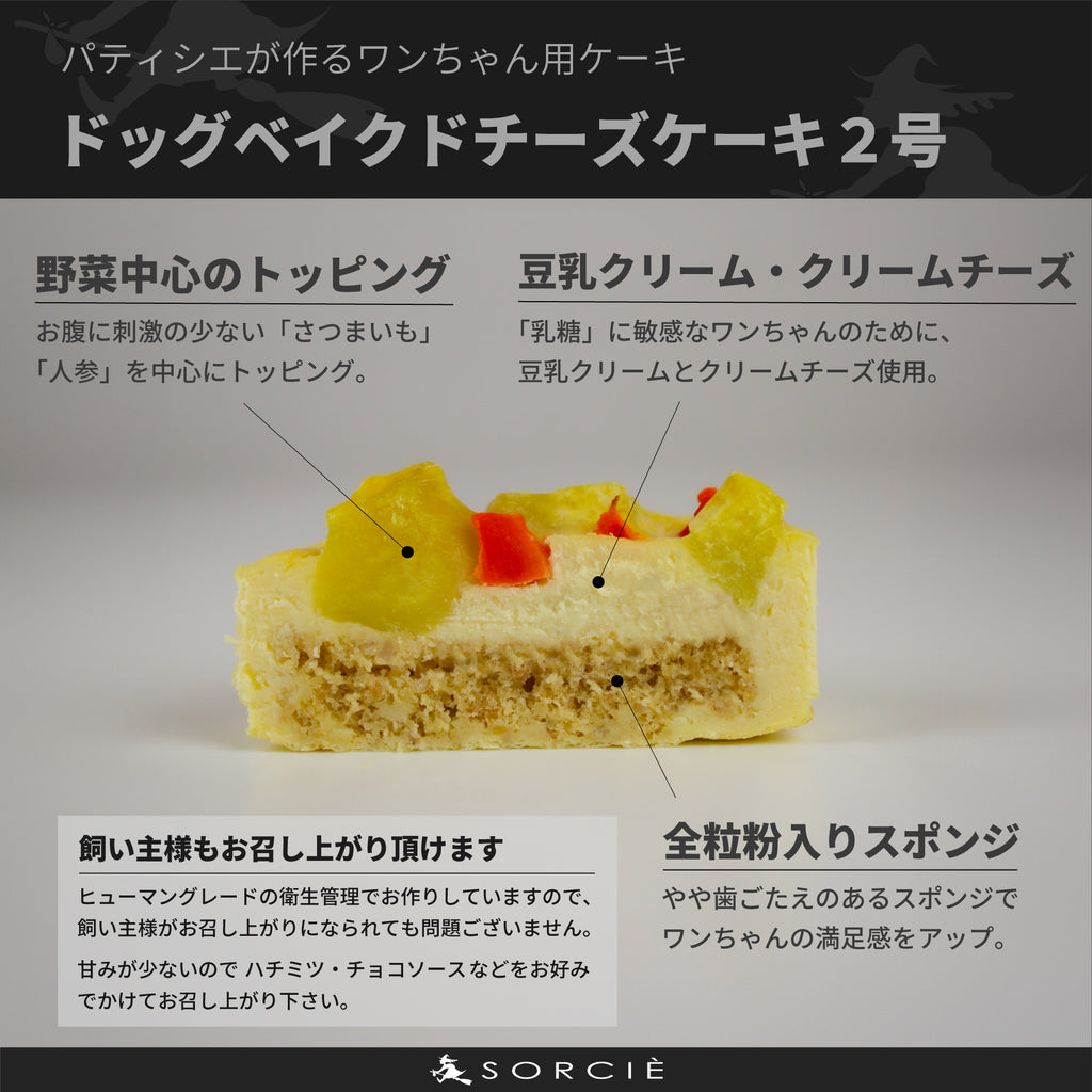犬用ベイクドチーズケーキ（ボーンクッキー付）