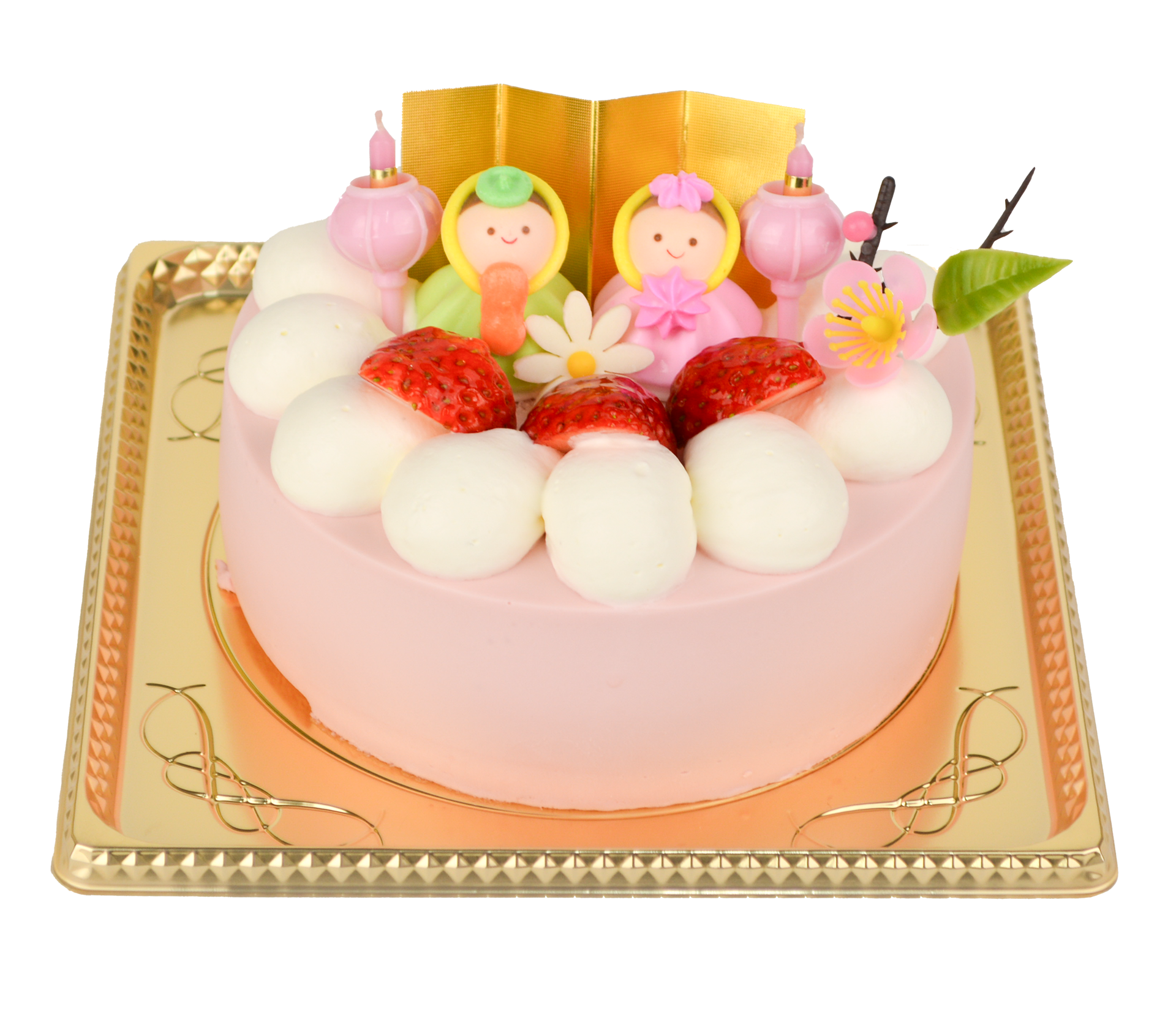 ひな祭りケーキ （ 4号 13.5cm 2人～4人分 ）