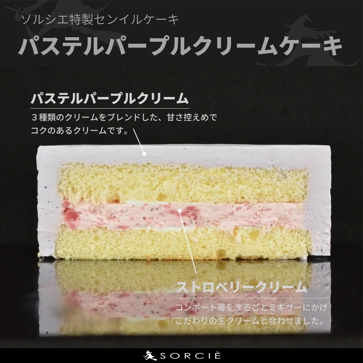 クリスマスケーキ 2025 センイルケーキ パープル - 魔法洋菓子店ソルシエ