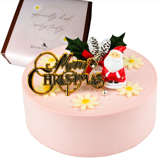 クリスマスケーキ 2025 センイルケーキ ピンク
