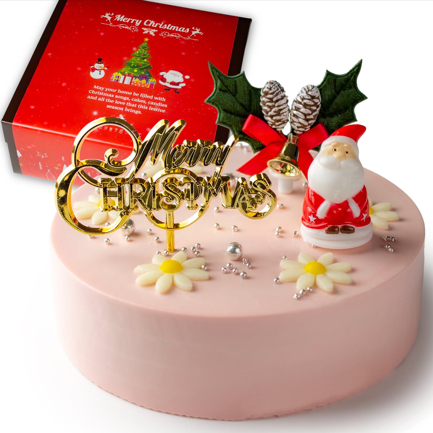 【宅配】クリスマスケーキ 2023 センイルケーキ 4号 13.5cm 2人～4人分 約270g 【天然色素のみ使用】