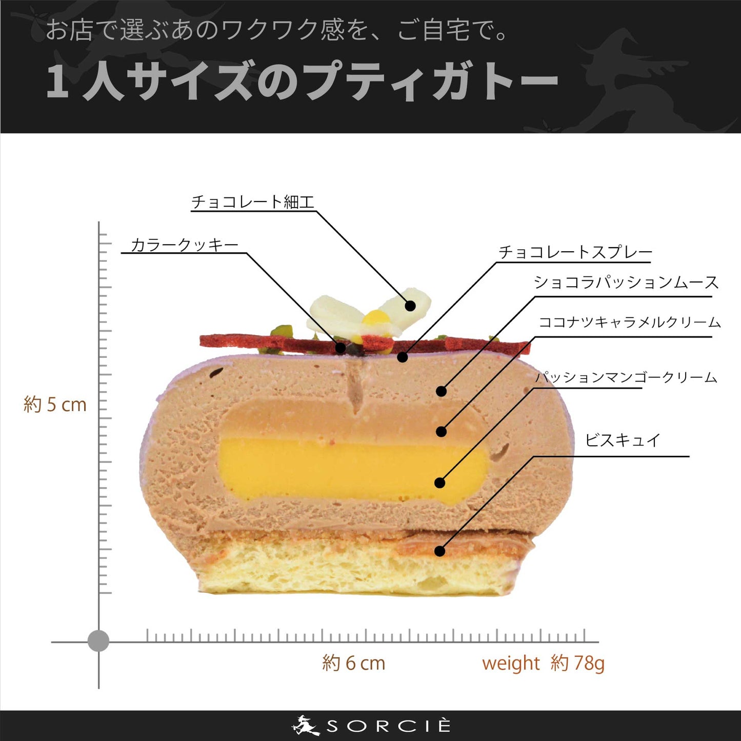 情熱のキャラメルショコラ | プティガトー（小物ケーキ）