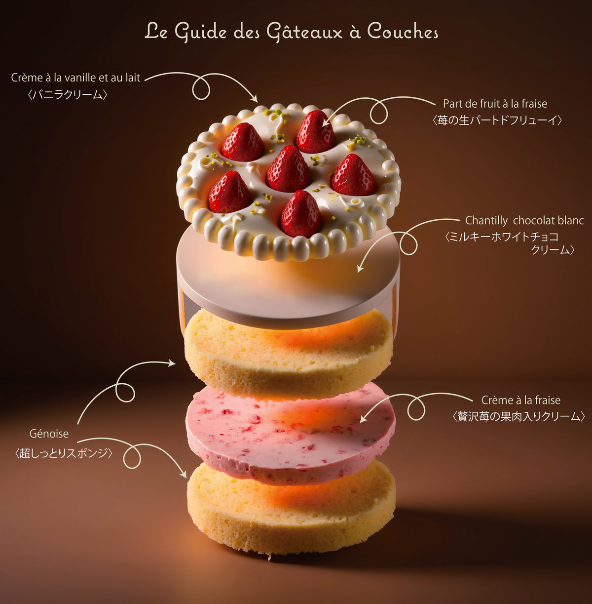 クリスマス苺ジュレデコレーションケーキ 4号サイズ