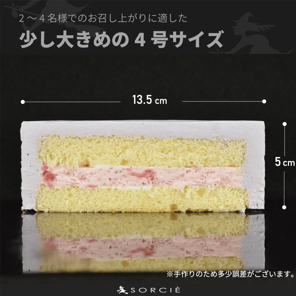 クリスマスケーキ 2025 デコるだケーキ（簡単手作りケーキベース） パープル - 魔法洋菓子店ソルシエ