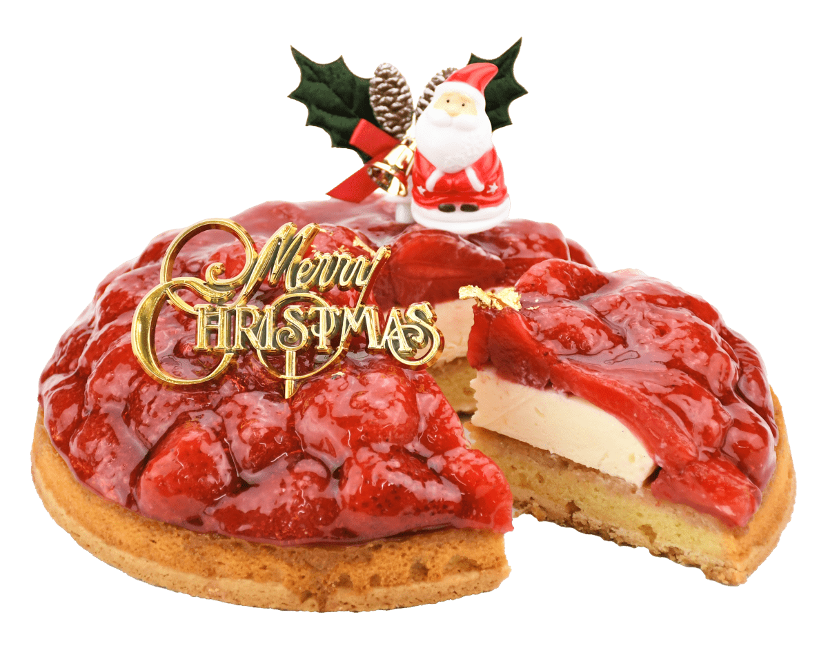 クリスマスケーキ 2025 苺のコンポートタルト（カスタードクリーム仕立て） - 魔法洋菓子店ソルシエ