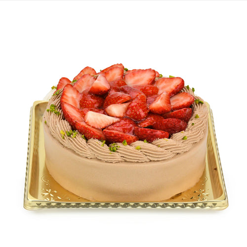 【店舗受取限定】苺デコレーションケーキ（チョコ）5号サイズ