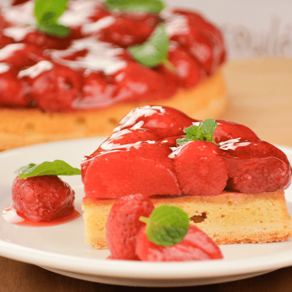 苺のコンポートタルトケーキ
