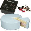 クリスマスケーキ 2025 デコるだケーキ（簡単手作りケーキベース） ブルー - 魔法洋菓子店ソルシエ