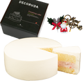 クリスマスケーキ 2025 デコるだケーキ（簡単手作りケーキベース） ホワイト