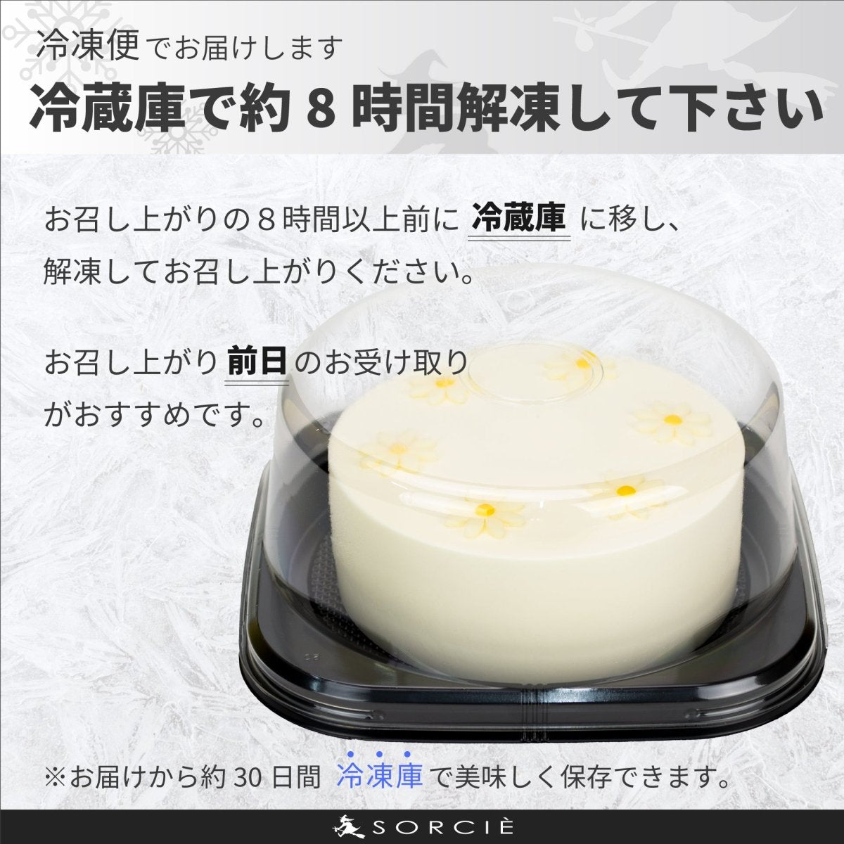 クリスマスケーキ 2025 センイルケーキ ホワイト - 魔法洋菓子店ソルシエ