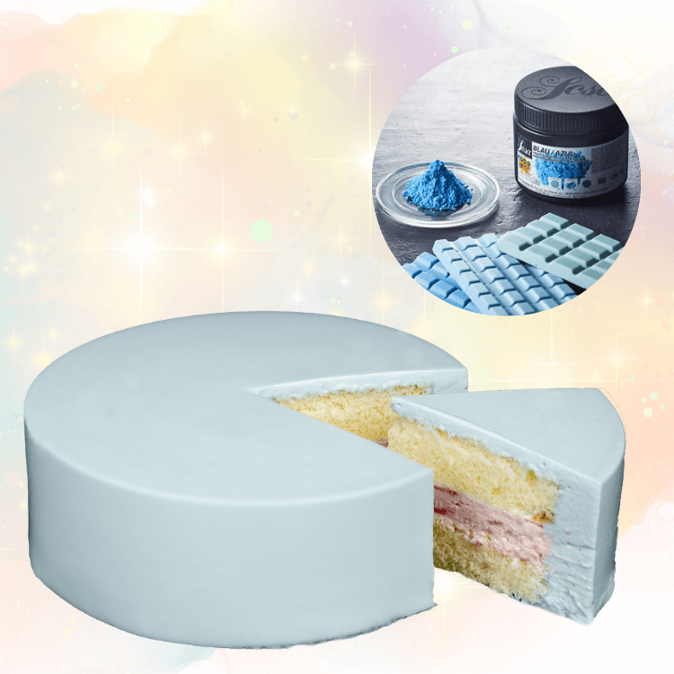 デコるだケーキ ブルー – スピルリナ由来の天然色素