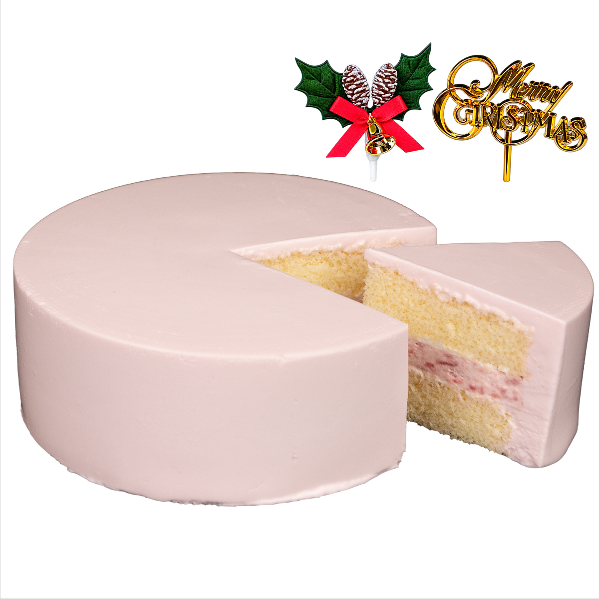 デコるだケーキ（簡単手作りケーキベース） ピンク
