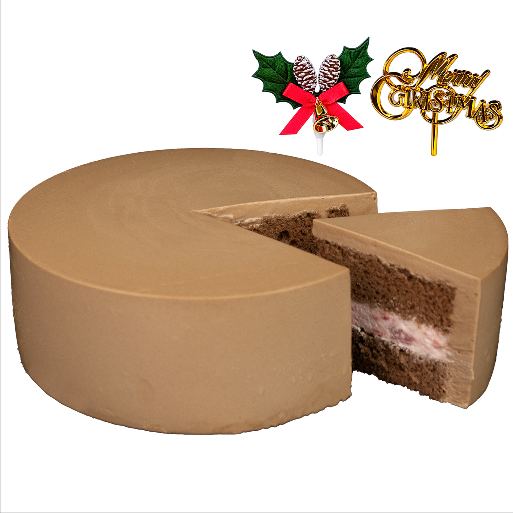 クリスマスケーキ 2026 デコるだケーキ（簡単手作りケーキベース） チョコ