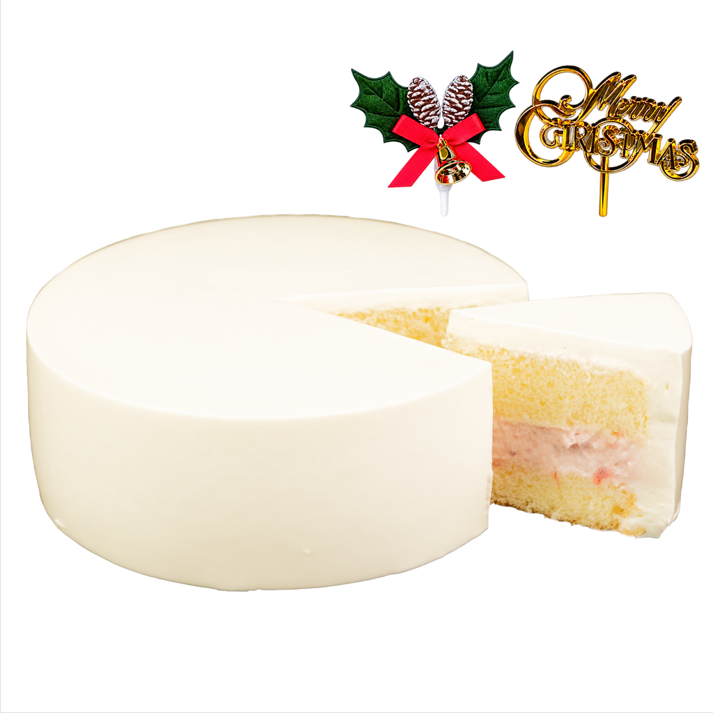 クリスマスケーキ 2026 デコるだケーキ（簡単手作りケーキベース） ホワイト
