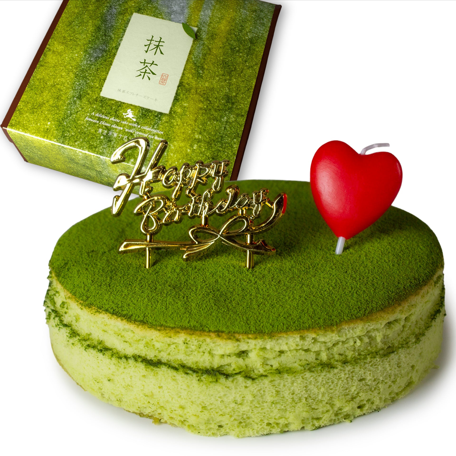 抹茶スフレチーズケーキ